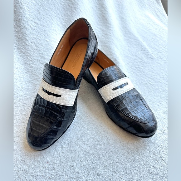 Lucchese women’s Karmen shoe loafer size 6 B caiman crocodile leather - Picture 2 of 10